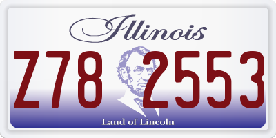 IL license plate Z782553