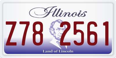 IL license plate Z782561