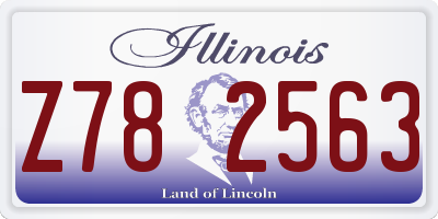 IL license plate Z782563