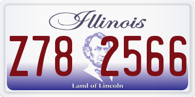 IL license plate Z782566