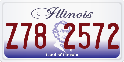 IL license plate Z782572
