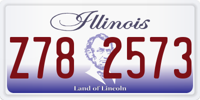 IL license plate Z782573