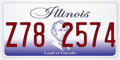 IL license plate Z782574