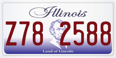 IL license plate Z782588