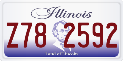 IL license plate Z782592