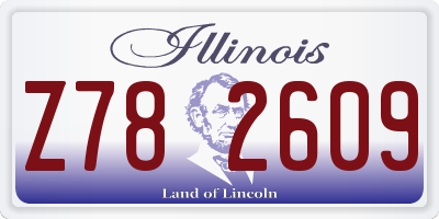 IL license plate Z782609