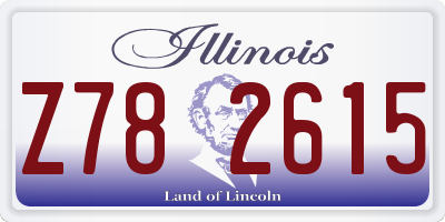 IL license plate Z782615