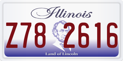 IL license plate Z782616