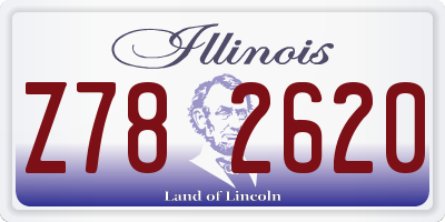 IL license plate Z782620