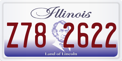 IL license plate Z782622