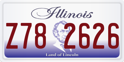 IL license plate Z782626