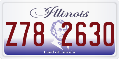 IL license plate Z782630