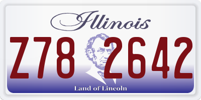 IL license plate Z782642