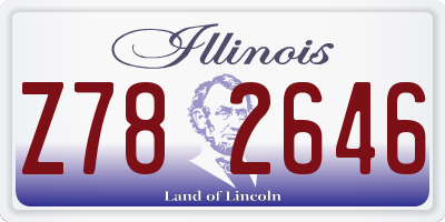 IL license plate Z782646