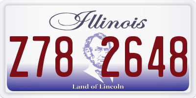 IL license plate Z782648