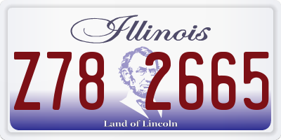 IL license plate Z782665