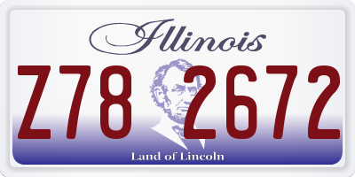 IL license plate Z782672
