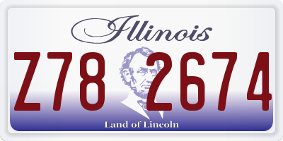IL license plate Z782674