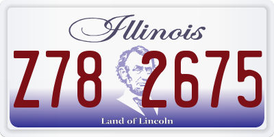 IL license plate Z782675