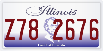 IL license plate Z782676