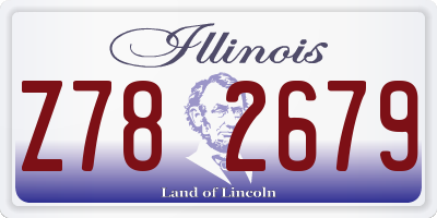 IL license plate Z782679
