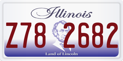 IL license plate Z782682