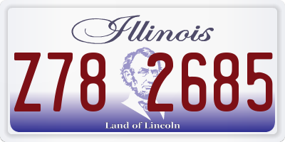 IL license plate Z782685