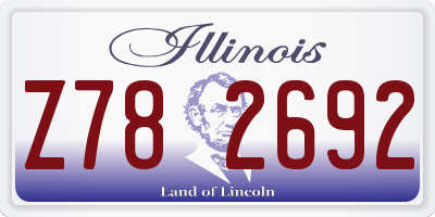 IL license plate Z782692