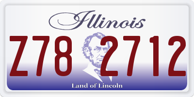 IL license plate Z782712