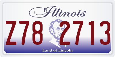 IL license plate Z782713