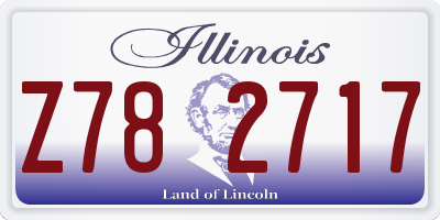 IL license plate Z782717