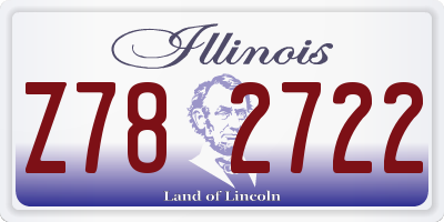 IL license plate Z782722