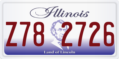 IL license plate Z782726
