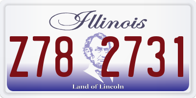 IL license plate Z782731