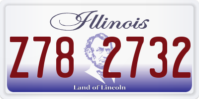 IL license plate Z782732