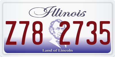 IL license plate Z782735
