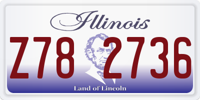 IL license plate Z782736