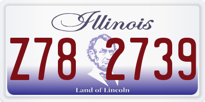 IL license plate Z782739