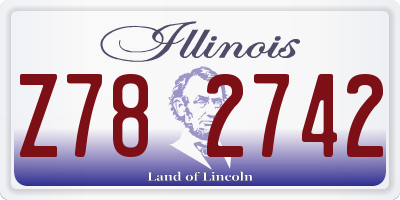 IL license plate Z782742