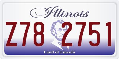 IL license plate Z782751