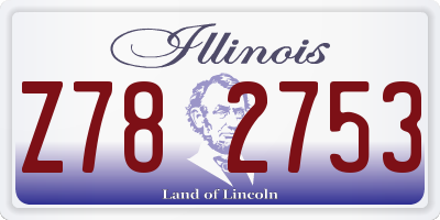 IL license plate Z782753