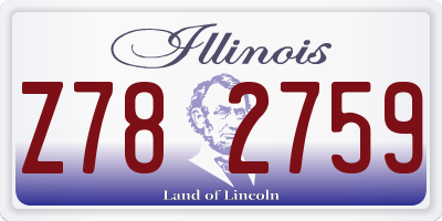 IL license plate Z782759
