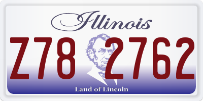 IL license plate Z782762