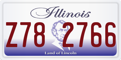 IL license plate Z782766