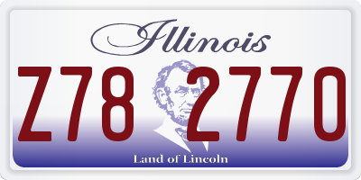 IL license plate Z782770
