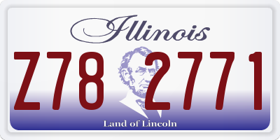 IL license plate Z782771