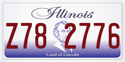 IL license plate Z782776