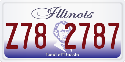 IL license plate Z782787