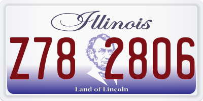 IL license plate Z782806