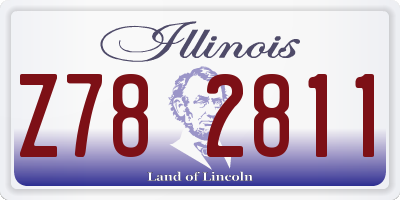 IL license plate Z782811